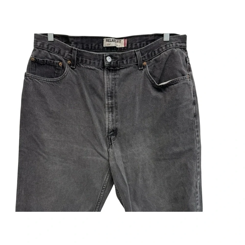 Levi's 550 Men's Jeans 38x27 Faded Black‎ Straight Relaxed Cotton Denim Classic
